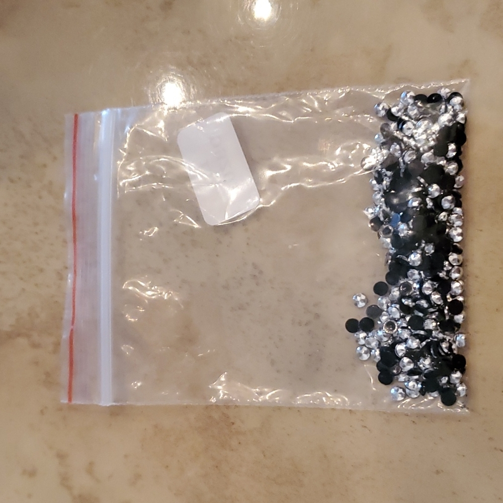 Silver Faux Jewels